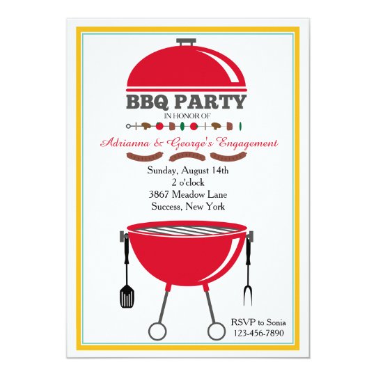 BBQ Grill Invitation | Zazzle.com