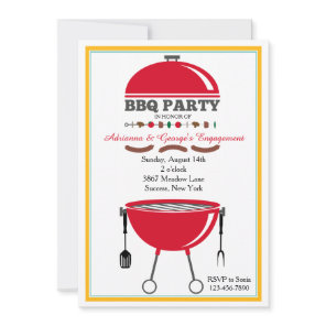 BBQ Grill Invitation