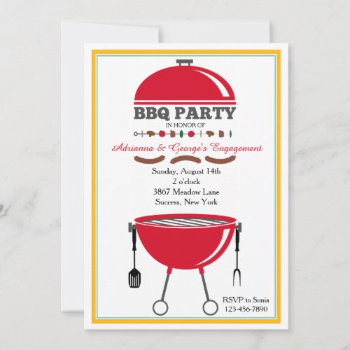 BBQ Grill Invitation