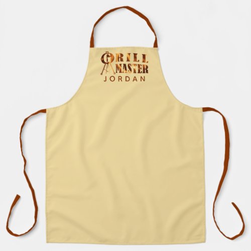 BBQ GRILL MASTER Flames Personalized Apron