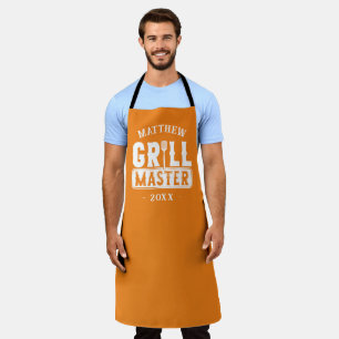  BBQ Grill Master Personalized Best Dad Father's   Apron
