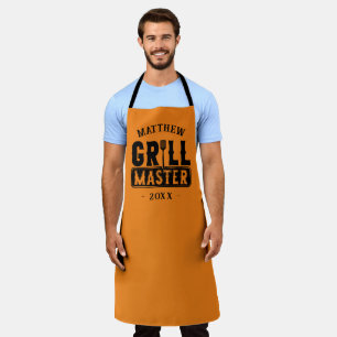 BBQ Grill Master Personalized Best Dad Father's Apron