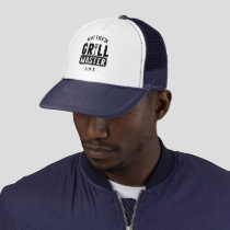BBQ Grill Master Personalized Best Dad Father's   Trucker Hat