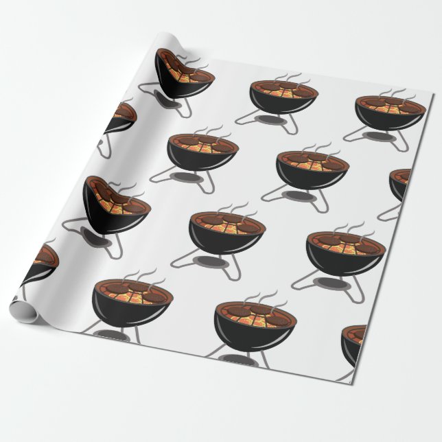BBQ Grill Wrapping Paper (Unrolled)