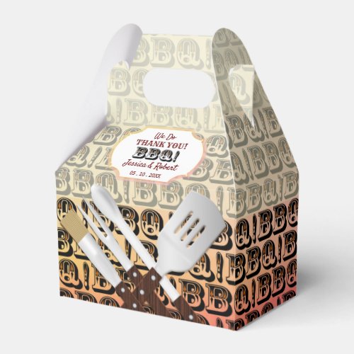 BBQ Grilling Party Favor Boxes