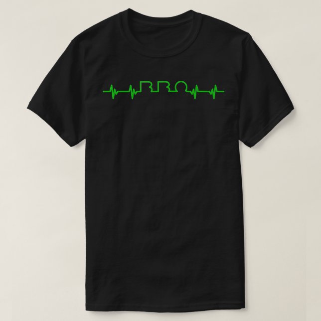 BBQ Heartbeat Tee  Funny BBQ is my lifeline EKG St (Design Front)