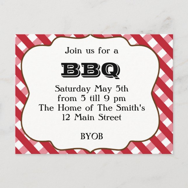 BBQ Invitation (Front)