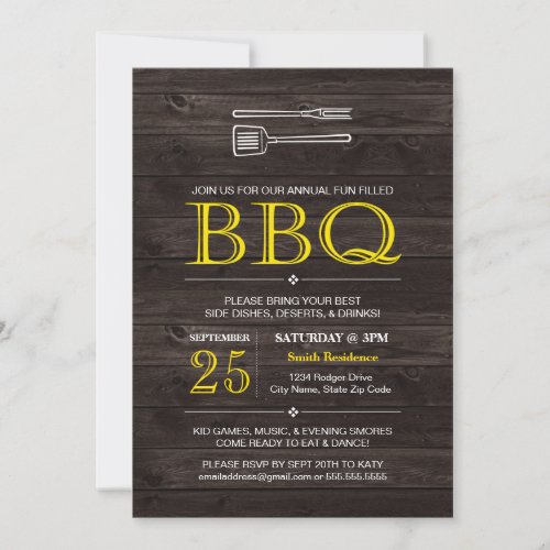 BBQ! Invitation