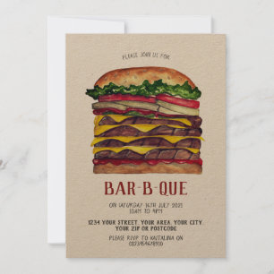 BBQ invite giant burger