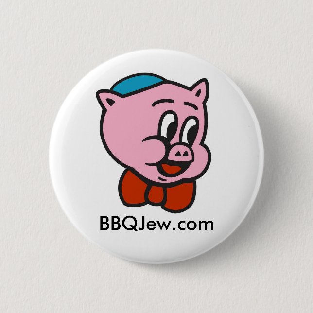 BBQ Jew Icon Button (Front)