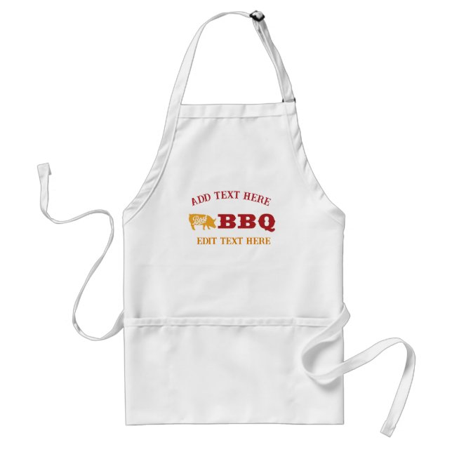 BBQ King add edit text Aprons (Front)