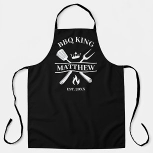 BBQ King Barbecue Personalized  Apron