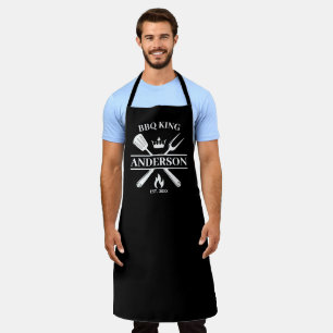 BBQ King Barbecue Personalized Apron