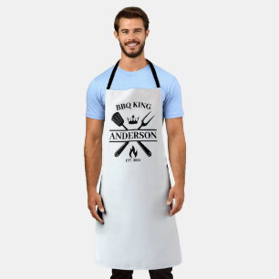 BBQ King Barbecue Personalized Apron