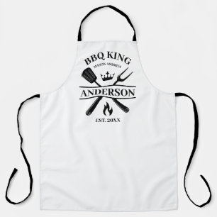 BBQ King Barbecue Personalized  Apron