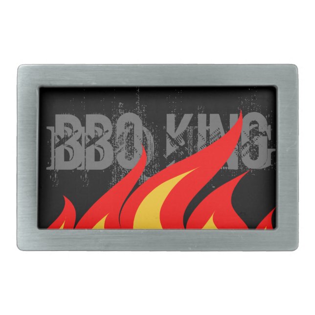 BBQ King Belt Buckle for men (Front)
