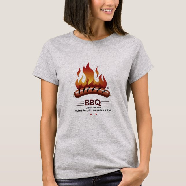 BBQ King – Bold & Fun Tee for Backyard Queens (Front)