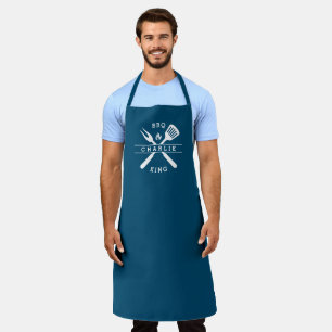 BBQ King   Dad Chef   Personalized Name Apron