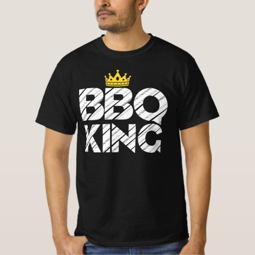 BBQ King For Dad BBQ Grill Dad Grilling Pitmaster T_Shirt