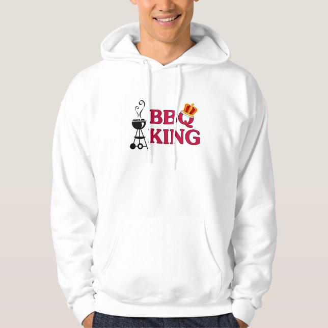 BBQ King Hoodie Sweatshirt (Front)