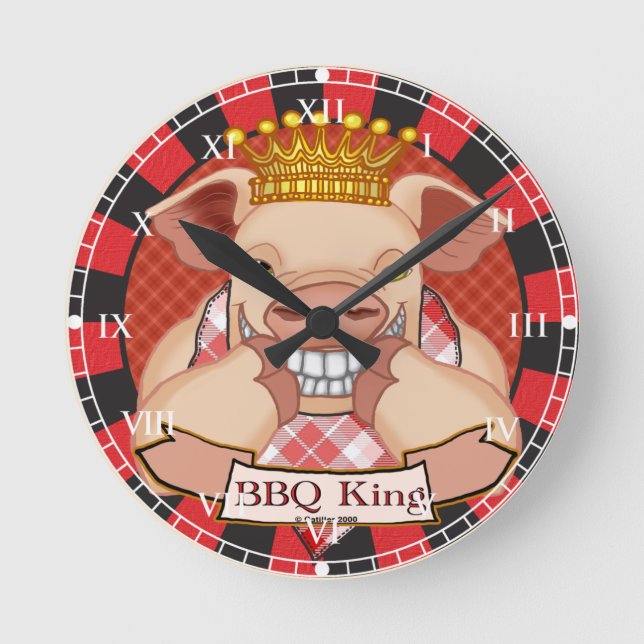 BBQ King Pig Clock (Front)