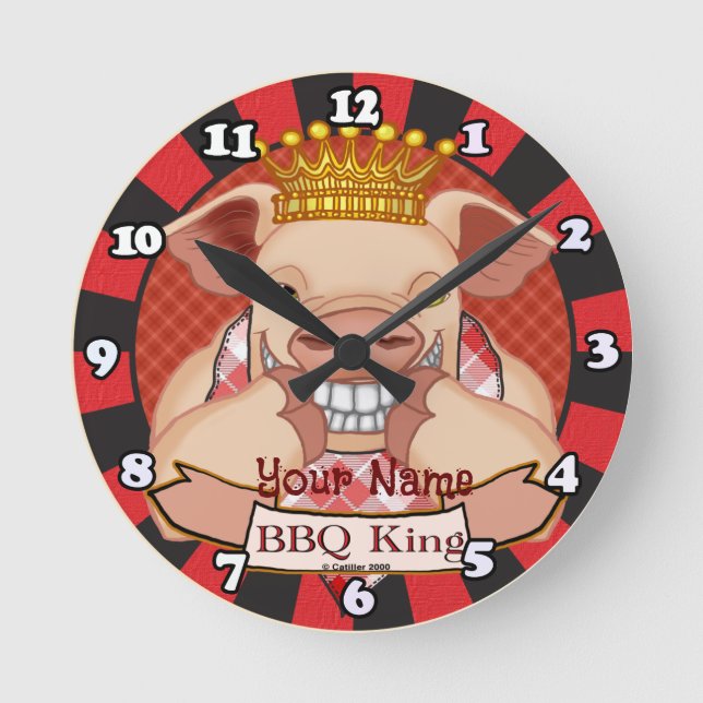 BBQ King Pig Clock (Front)