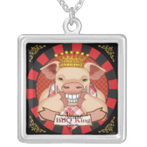 BBQ King Pig Necklace