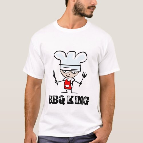 BBQ King t shirt for chef cook