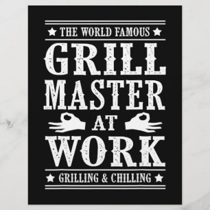 BBQ Lovers   The World Famous Grill Master At Work Flyer