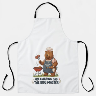 BBQ Master Bear Dad Design Apron