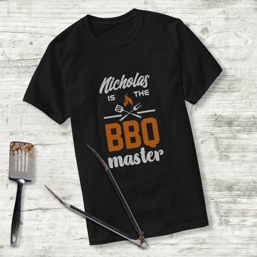 BBQ Master Grilling Tools Typography Custom T_Shirt