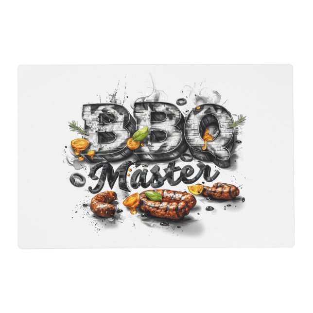 BBQ Master Laminated Placemat (Front)