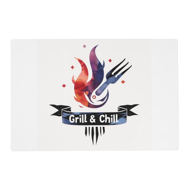  BBQ Master Laminated Placemat (Front)