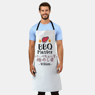 BBQ Master Steak Meat for Grilling Dad Japanese Apron