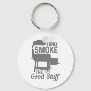 Bbq Meat Smoking Smoker Grill Grilling Funny Keychain