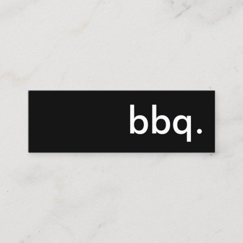 bbq mini business card