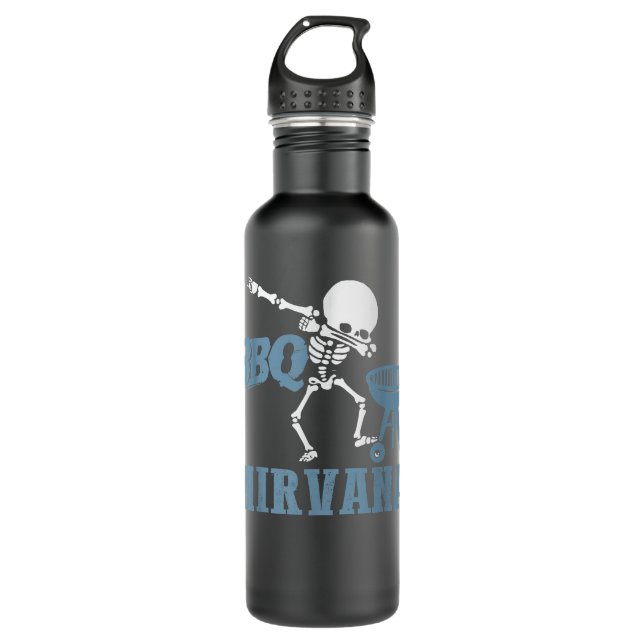 BBQ nirvana  dabbing BBQ  Stainless Steel Water Bottle (Front)