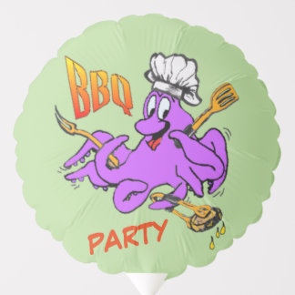 BBQ Octopus Party Balloon