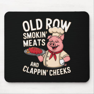 Bbq Old Row Smoking Meats And Clappin Cheeks 1  Mouse Pad