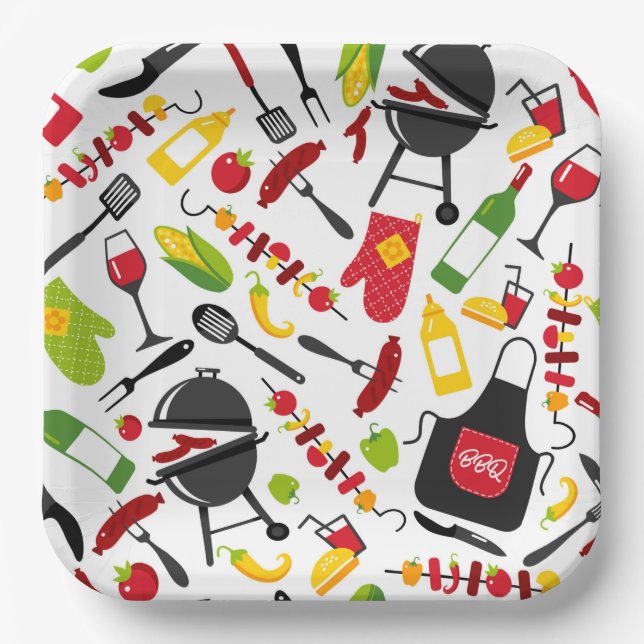 BBQ  PAPER PLATES (Front)