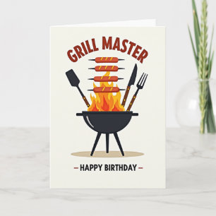 Bbq Party Birthday Card