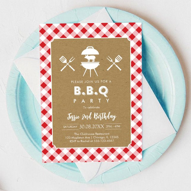 BBQ Party Birthday Invitation (Creator Uploaded)