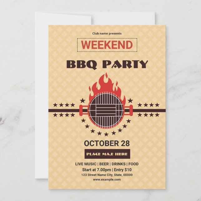 BBQ Party Flyer Invitation (Front)