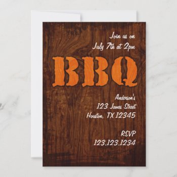 Bbq Party Invitation by wrkdesigns at Zazzle