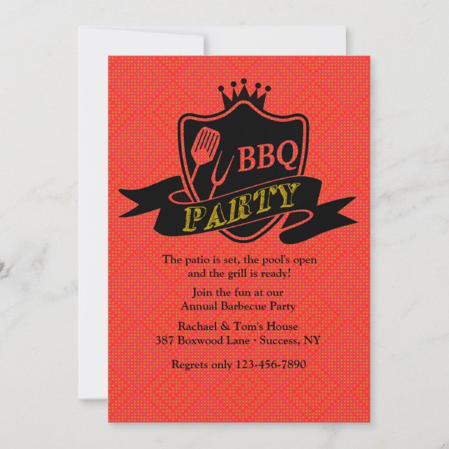 BBQ Party Invitation (Front)