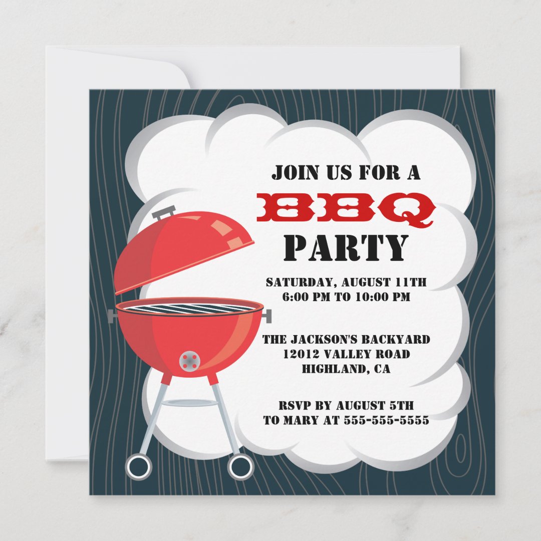 BBQ Party Invitation | Zazzle