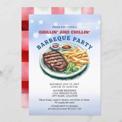 BBQ Party Invitation