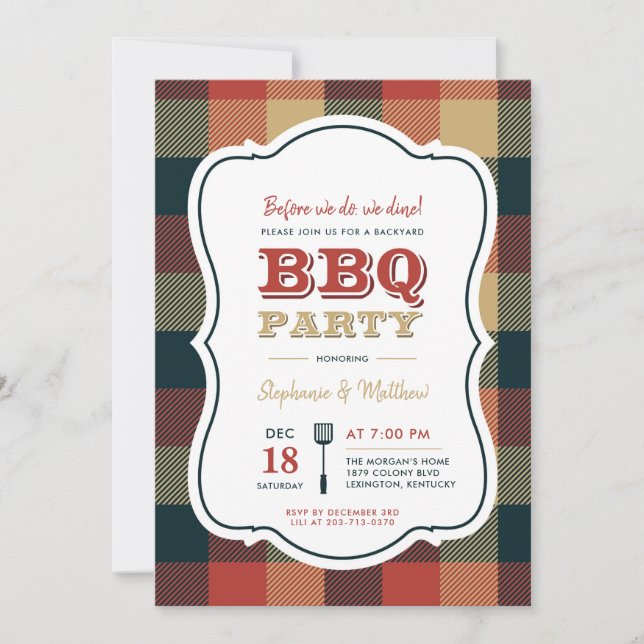 Bbq Party Invitation (Front)