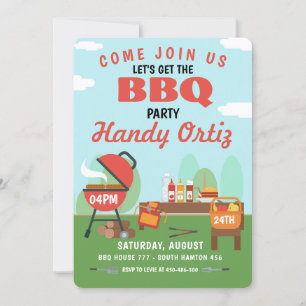BBQ Party Invitation birthday