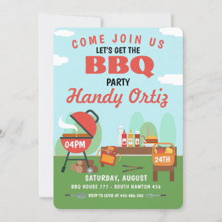 BBQ Party Invitation birthday